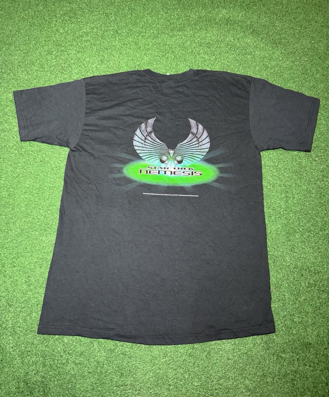 Star Trek Nemesis Vintage Y2K Movie Promo Large Graphic Sci Fi T Shirt Unisex T-Shirt XXXL