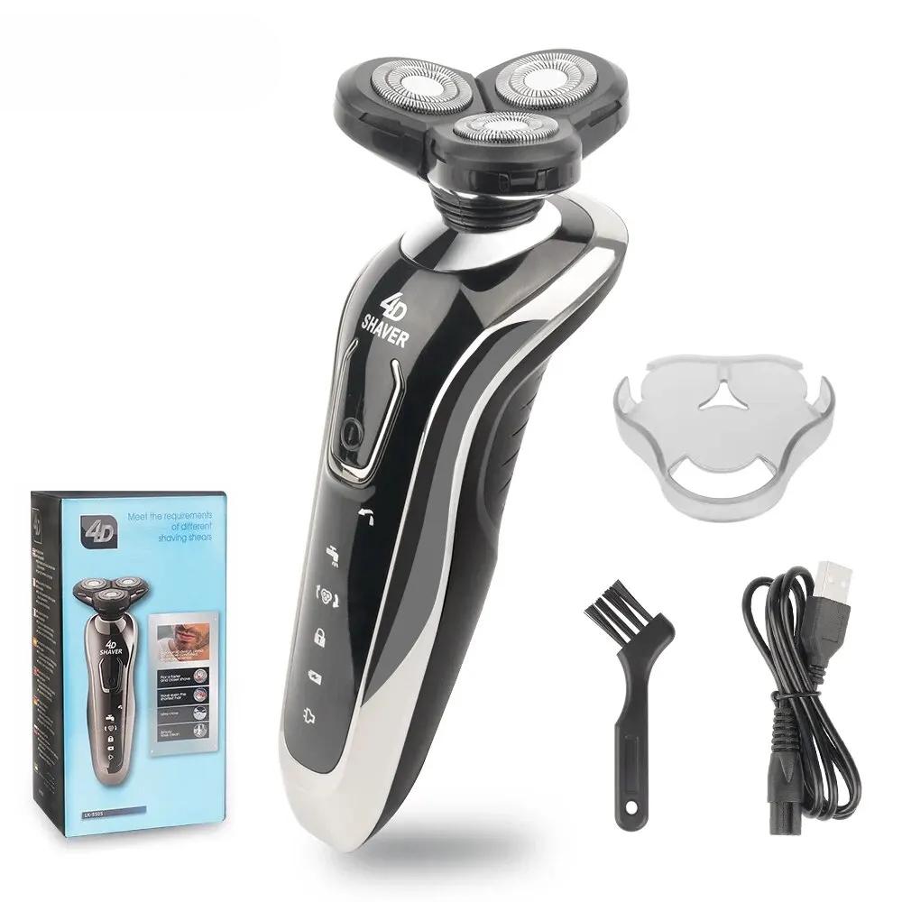 

Бритва для чоловіків Електробритва Потужна машинка для гоління бороди Електрична бритва Акумуляторна Водонепроникна