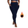 Plus Size Autumn and Winter Velvet Yoga Pants Women's High Waist Nine-point Fitness Winter Yoga Pants with Pockets