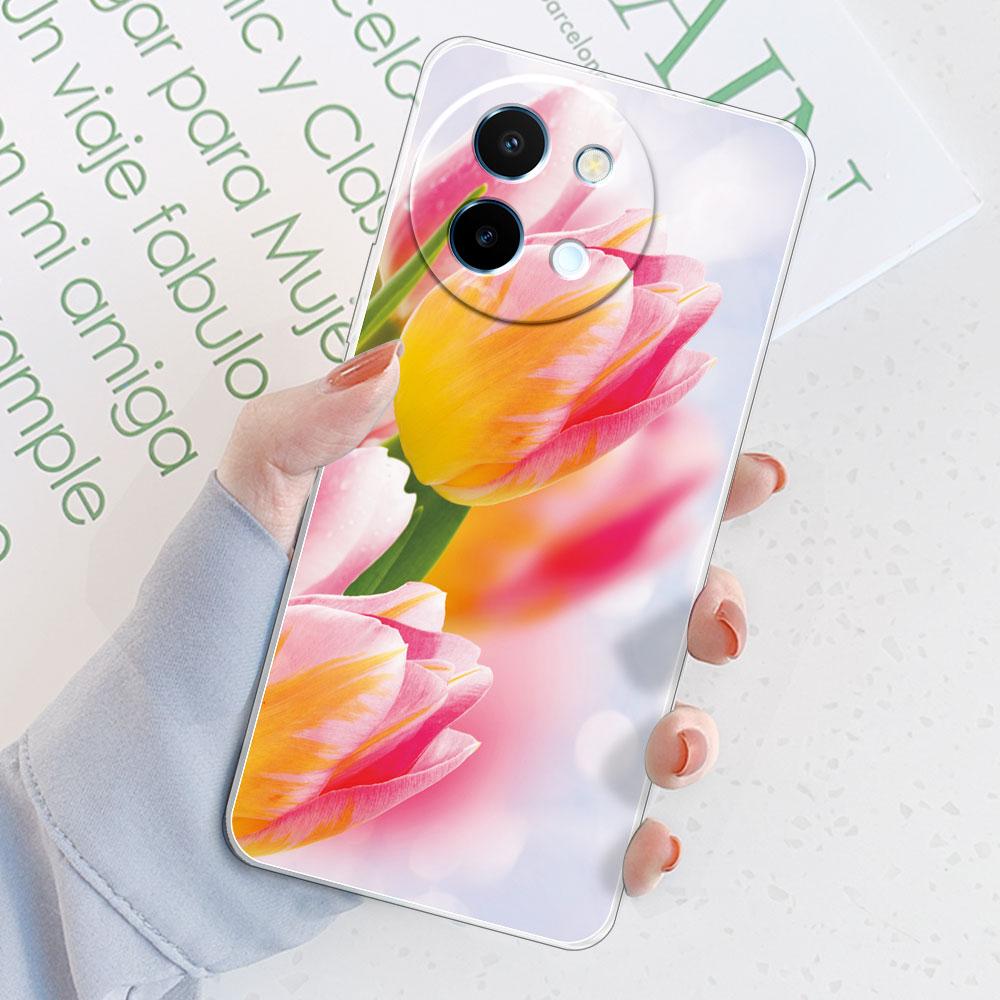 For Vivo Y38 5G Case Back Cover For Vivo Y18 /Vivo Y18E Funda Clear Soft Silicone Phone Case on VivoY38 Y 18 Y18E Protect Coque