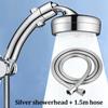 Large Panel Water Outlet Shower Head 2-in-1 Adjustable Elbow Booster Shower Head Faucet Bath Shower Set Bathroom Accessories