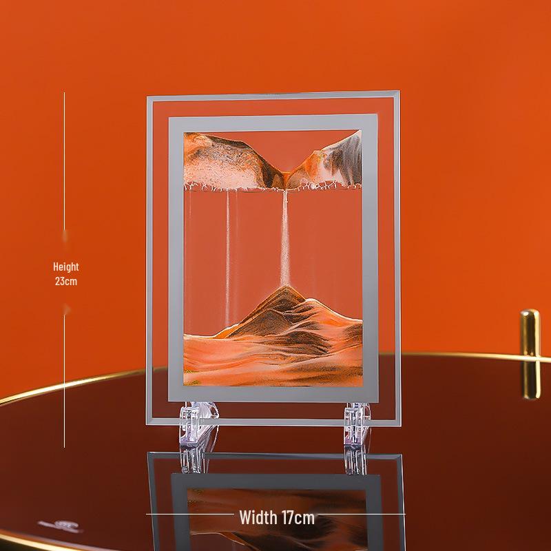 Kreative 3D Treibsand-Sanduhr: Flüssige Bewegung Desktop-Dekor & Einzigartiges Geschenk