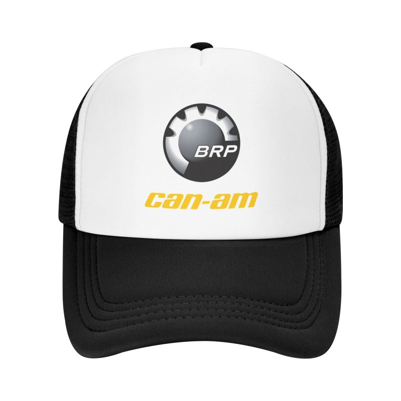 Custom BRP Can Am Logo Print Mesh Baseball Cap Summer Breathable Mesh Sun Hats Caps Unisex Outdoor Adjustable Casual Headwear