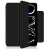 For iPad Pro 11 (2025)/11 (2024) Case Magnetic Attachment PU Leather Drop-Proof Tablet Cover with Tri-Fold Stand