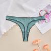 Tangas sin costuras de algodón de tiro bajo para mujer, ropa interior sexy con volantes en el bajo, bragas bikini, calzoncillos transpirables para mujer