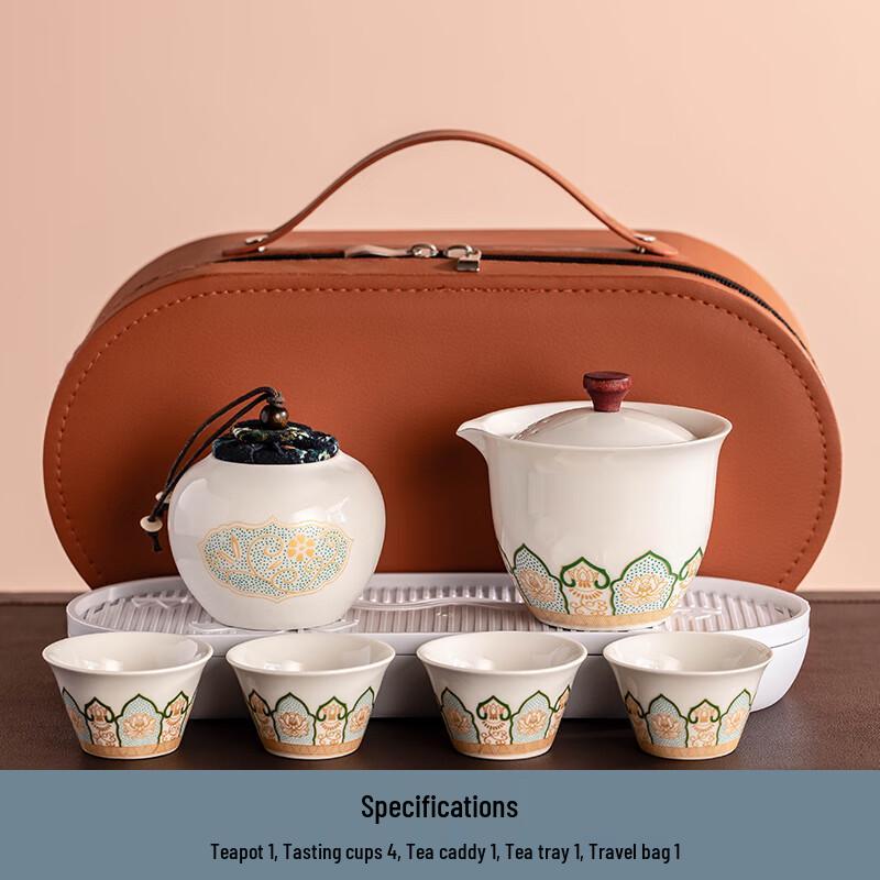 Naijiang Portable Ceramic Travel Tea Set