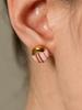 Cerabonito Stratigraphic Round Ceramic Earrings (Pa)