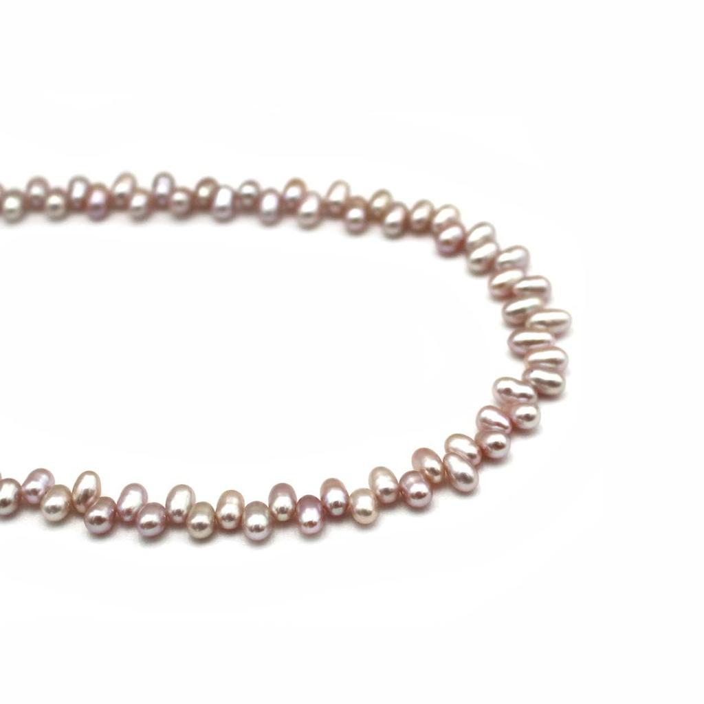 Freshwater Pearl Necklace Gift Natural Pink Freshwater 42cm 18K Yellow Gold (Free Wrapping) Pearls, Length,