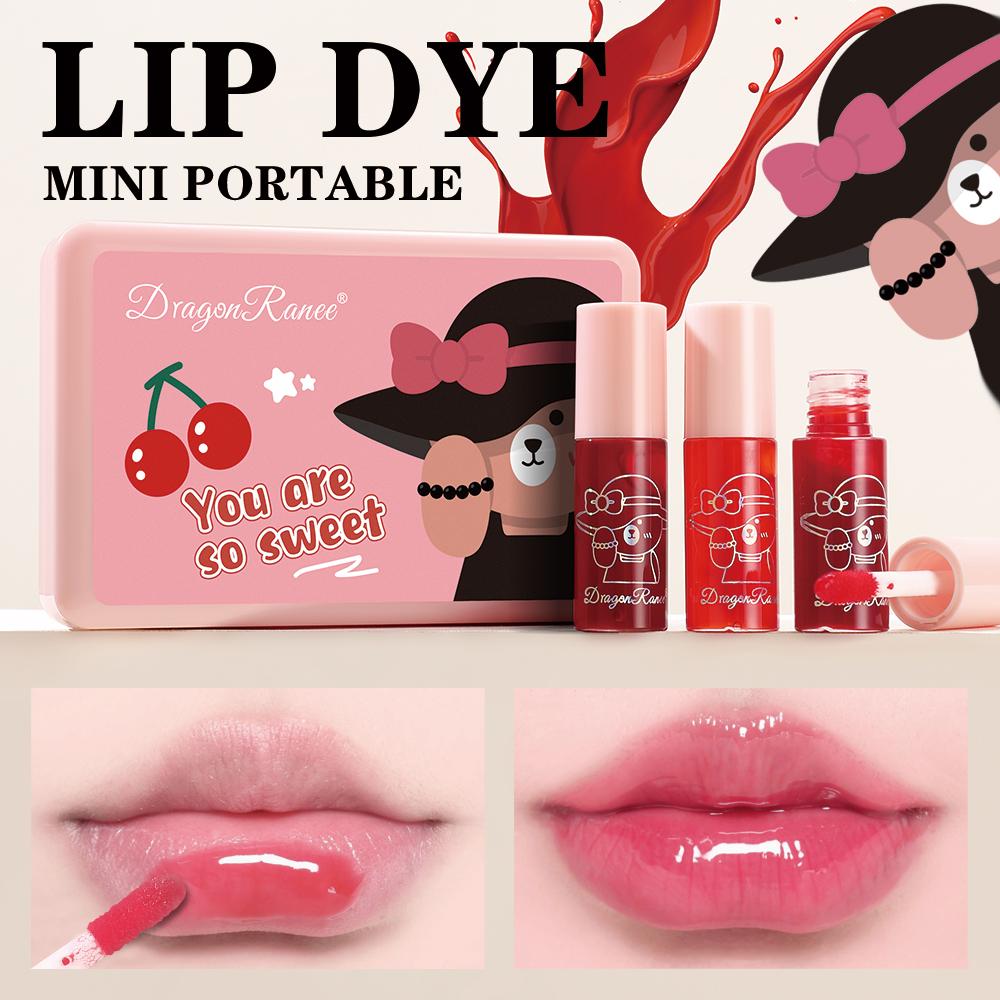 6-Piece Lip Gloss Lipstick Set Easy To Apply Non-Stick Berry Color Bright Lip Gloss Lip Glaze Holiday Gift Lip Gloss Set Lipstick Water