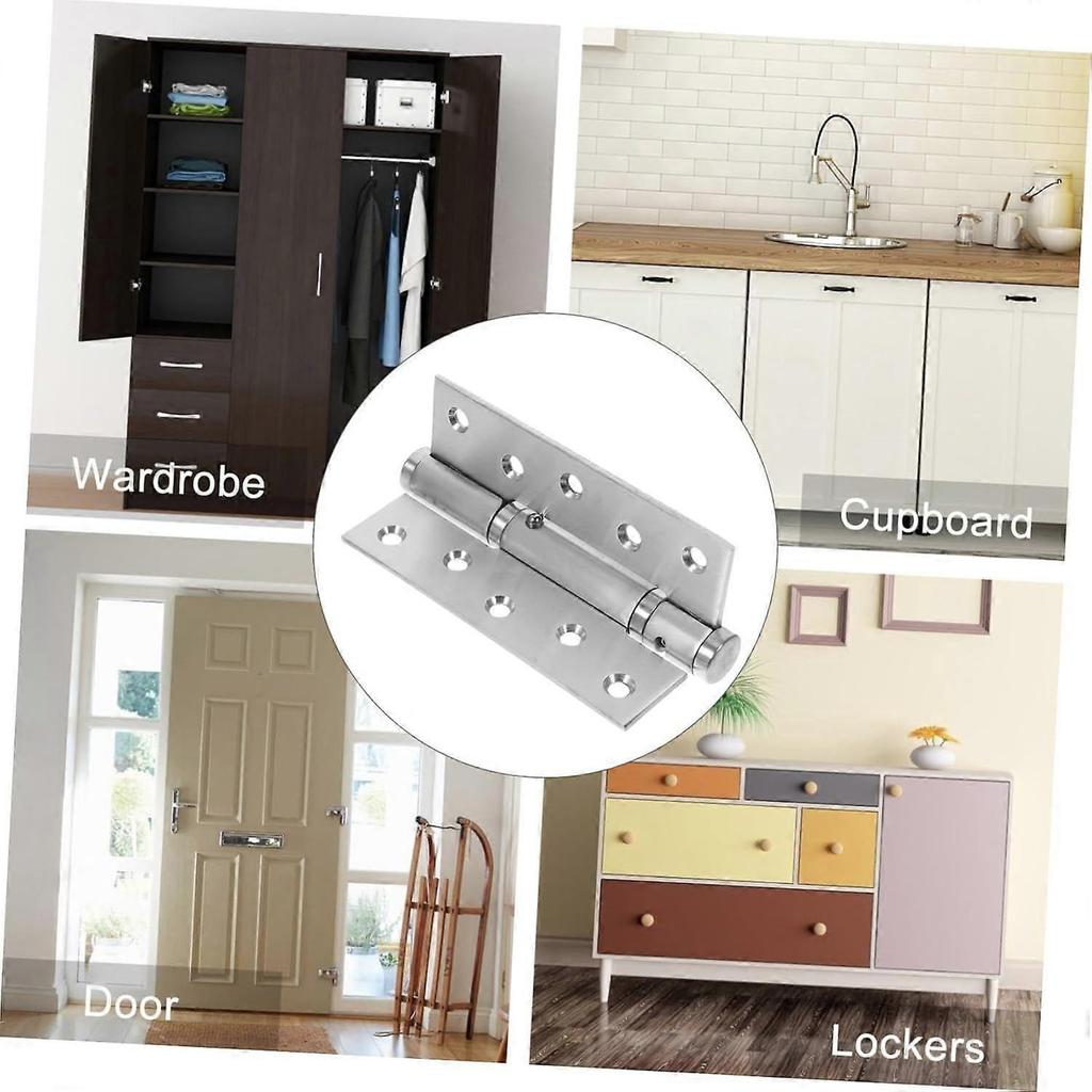 1PC Self Closing Door Hinges Spring Loaded Hinges Adjustable Tension for Garage