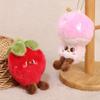 1Pcs Pineapple Strawberry Avocado Eggplant Soft Stuffed Pendant Doll Simulation Cartoon Fruits Vegetable Plush Toy Fun Gift