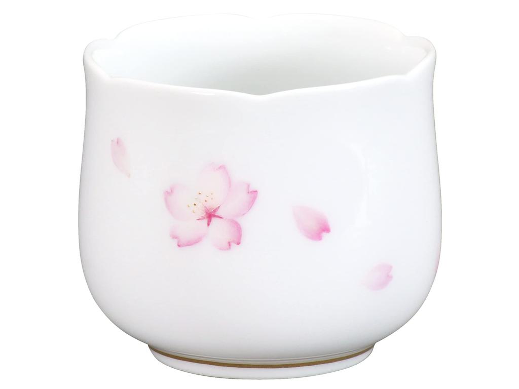Okura Touen [Hand-painted] Sakura No. 12 Sake Cup, Approx. 95cc, Made In Japan, 12CCN/C303