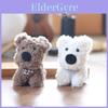 Realistic Westie Plush Toy Keychain Durable Pp Cotton Stuffed Dog Gift For Kids