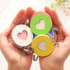 Creative Wooden Wall Hook No Punching Decorative Heart Shaped Hook Self-adhesive Key Holder Home