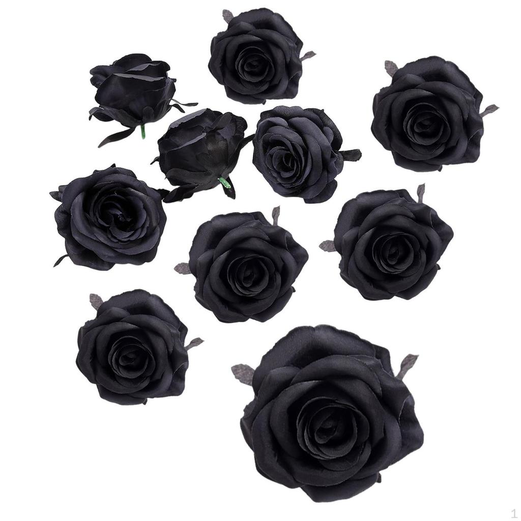 10 Faux Flower Heads for Centerpieces Scrapbook Decoration