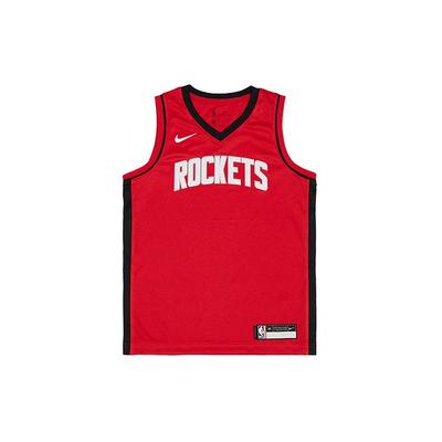 Nike X Współpraca NBA Młodzieżowy Houston Rockets Nadrukowana Szybkoschnąca Oddychająca Kamizelka Dziecięce topy Czerwony 3Z2B7BZ2W-RCK