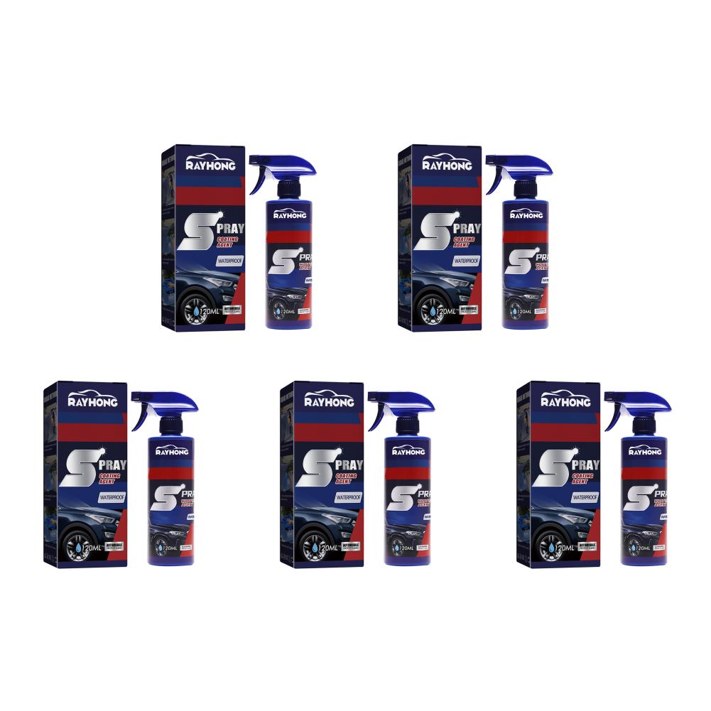 1-5PCS 3 In 1 Ceramic Car Coating Spray Eliminate Dirt Stain 120ml Car Wax Polish Spray Sealer Gloss for Cars/Boats/Motorcycles