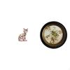 Elegant Resin Cat Sculpture Embossed Antique Decorative Art Ornament for Fireplace And Bedroom Retro