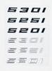 Błyszczący Czarny ABS Emblemat do BMW Serii 5 E39 E60 E61 F10 F11 G30 - 520i 523i 525d 530d 530e 535d 540d 545e Naklejka z Logo na Bagażnik