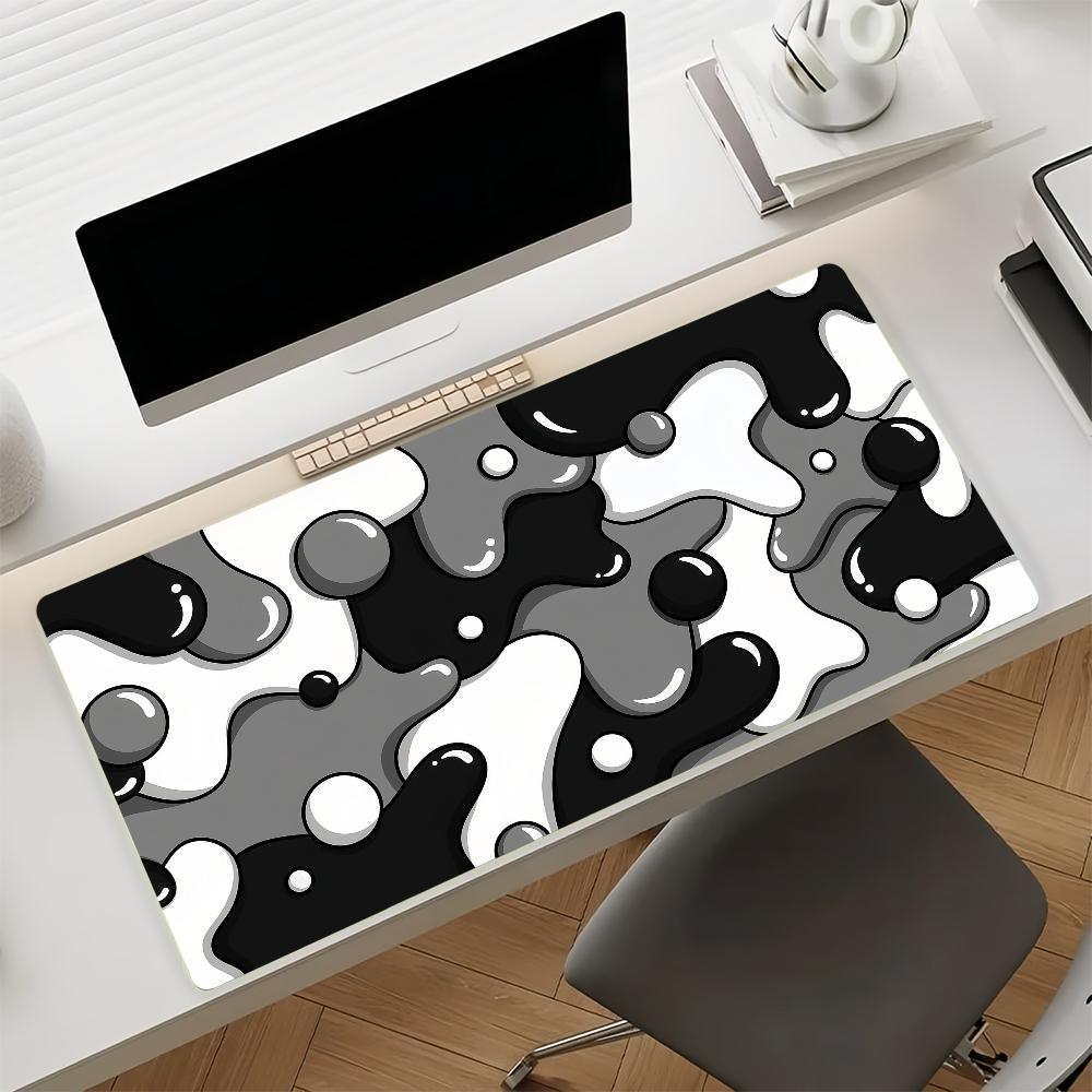 Art Liquid Drip Simple Mouse Pad Non-slip Rubber Gamer Balance Computer Mat Decoracion Deskmat Laptop Office Large