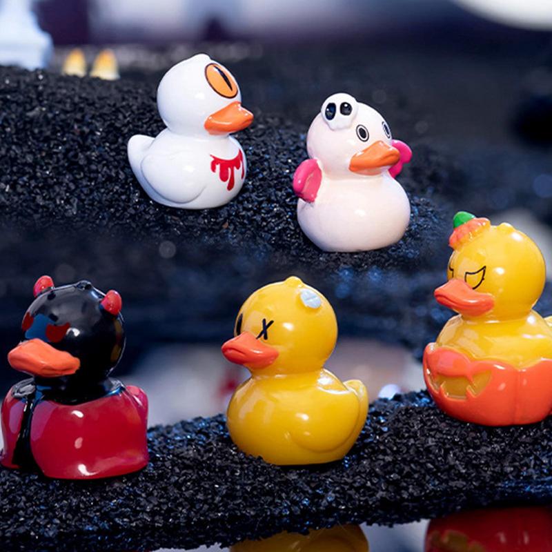 Decorazioni e Accessori Fantasma Demone Anatra Piccola per Halloween, Mini Ornamenti per Paesaggi in Miniatura, Dettagli Vivaci, Perfetti per la Casa