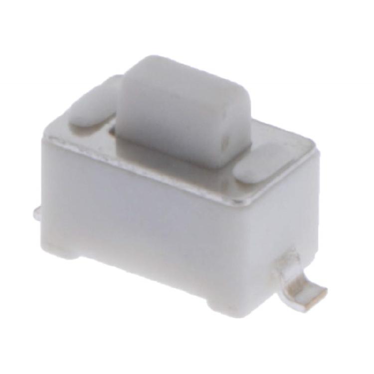 10Pcs Two Pin Patches Button Switches Tact Switches Push Button Replacement Self Resetting Type Microswitch White Button