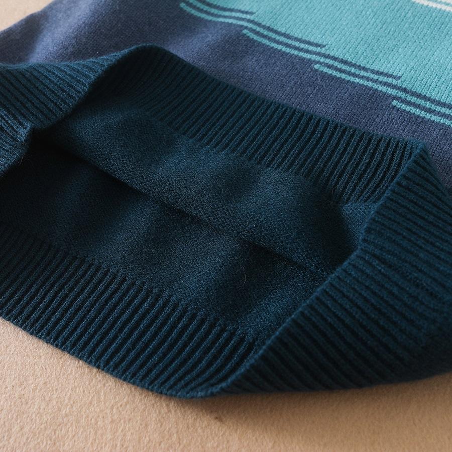 Tween Boys' Casual Round Neck Color Block Long Sleeve Sweater Clothing For Autumn/Winter Kids Knitwear for Boys