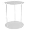 Clear Acrylic Plant Stand Round Top Corner Holder Planter Flower Pot Display Rack for Home Living Room Balcony Office