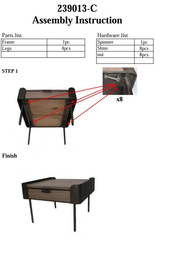 Coffee Table Toronto 60X60X41 Cm