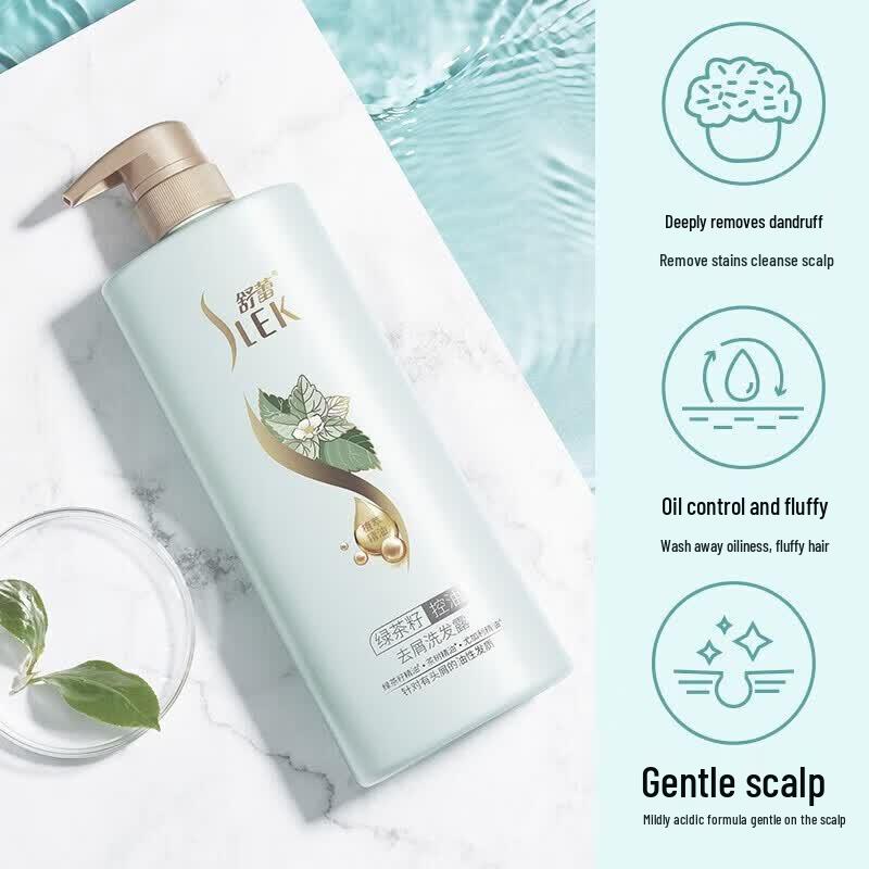 SLEK Green Tea Seed Oil Control Anti-Dandruff Shampoo