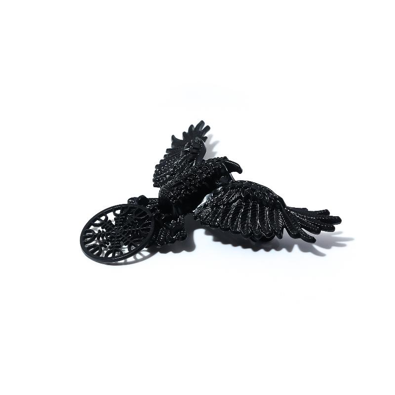 1/2 Stück Halloween Vintage Krähen Haarspange Gothic Wikinger Hexe Haarnadel Cosplay Party Haarschmuck Für Frauen Schmuck