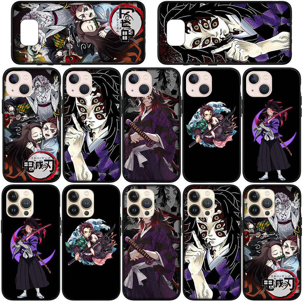 Case for Samsung Galaxy S25 S24 S23 iPhone 16 15 Xiaomi Redmi Note 14 13 12 16E X 11 Pro Max Moto Huawei Nezuko Demon Slayer Tanjirou Kokushibo Cover