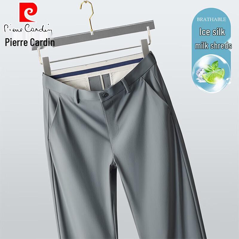 Pierre Cardin Men s Ice Silk Straight Casual Pants 40