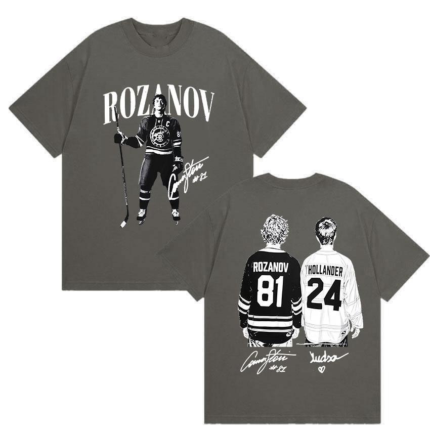2026 Heated Rivalry Vintage Graphic T Shirt Movie Shane Hollander 24 Cotton Tshirt Ilya Rozanov Hollanov 81 Oversized Men Tees