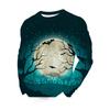 3D Printed Halloween Theme Long Sleeve T-shirts Men's Fashion Tops Casual Party Clothing