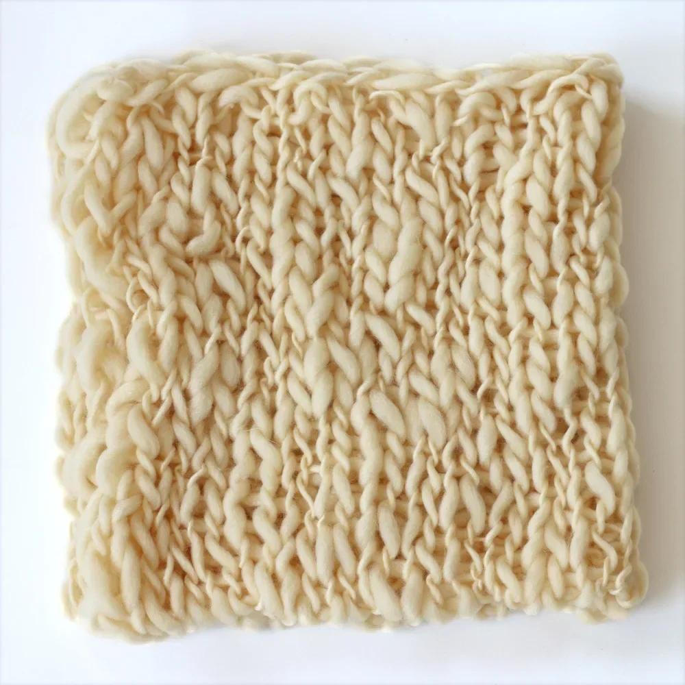 

Newborn Photo Shooting Mat Soft Handmade Woven Flokati Blanket Photography Background Studio Fotografia Props Shooting Accessory