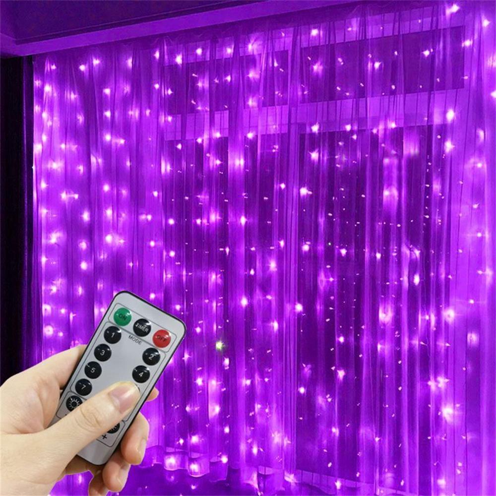 LED USB závěsná světla - 8 režimů svícení Pohádková světelná řetězová světla pro Vánoce Halloweenský Nový rok Svatbu Večírek Domácí Zahrada Dekor