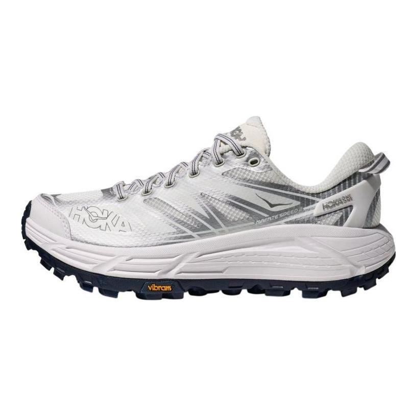 HOKA One One Mafate Speed 2 Tessuto, Pelle Sintetica Traspirante Supporto Gomma CMEVA, Gomma VIBRAM® Scarpe da Ginnastica Casual 1126851-WSLV