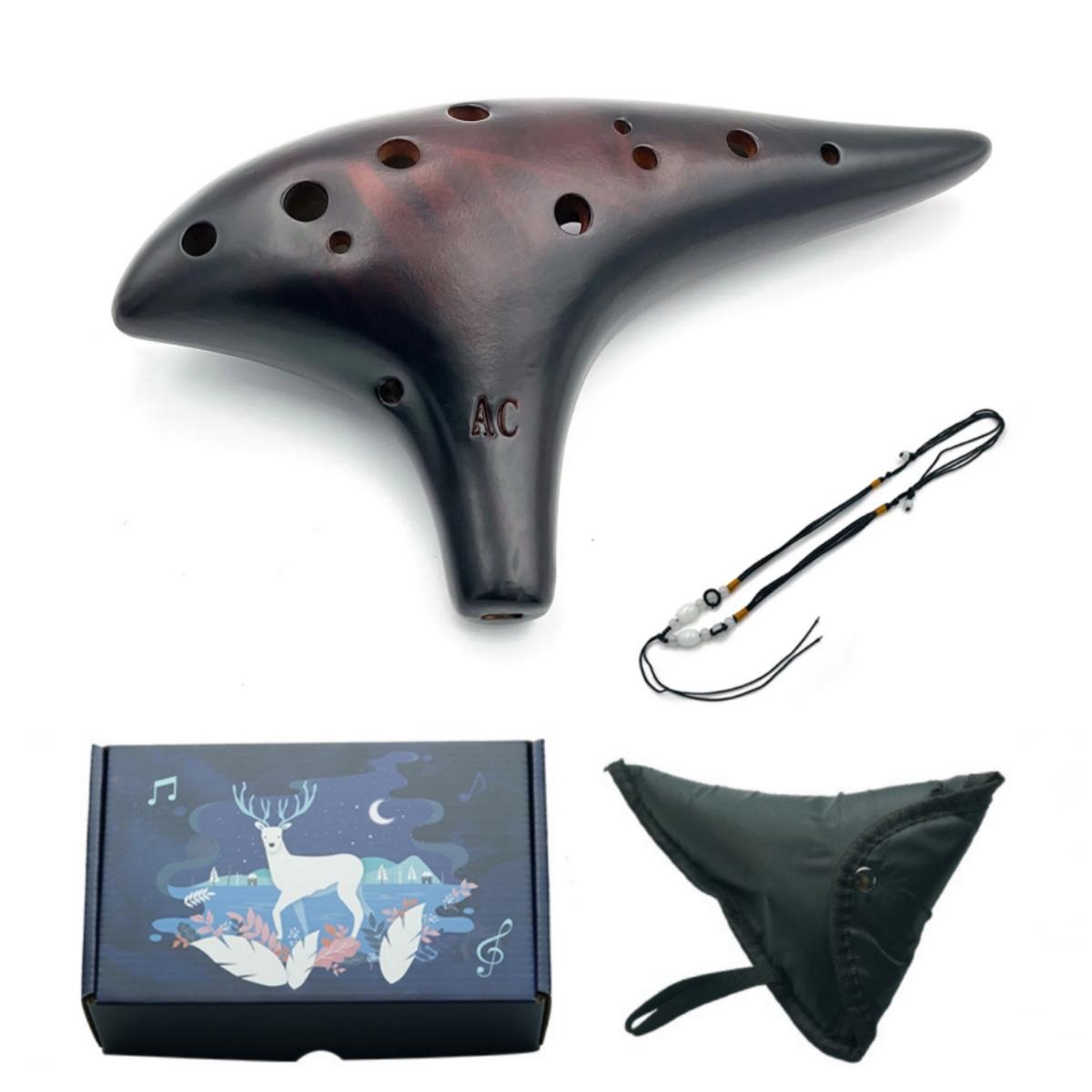 Ocarina12 Tones Alto C Ceramic Ocarina