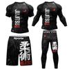 Breathable Quick Dry Cycling Jersey Set BJJ MMA Training Rash Guard Short Sleeve Sportswear