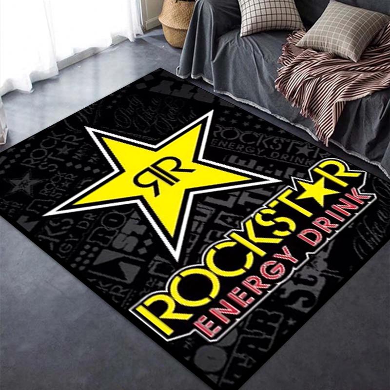 2025 New Rockstar Energy Carpet Rug for Living Room Bedroom Home Sofa Decoration,Kids play Non-slip Floor Mat133