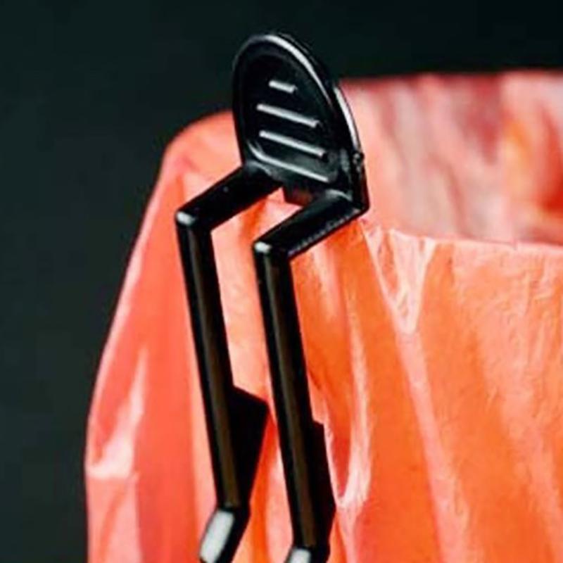 2Pcs Practical Plastic Garbage Bag Clip Fixed Waste Holder Rubbish Clip Trash Can Clamp Kitchen Bathroom Gadgets