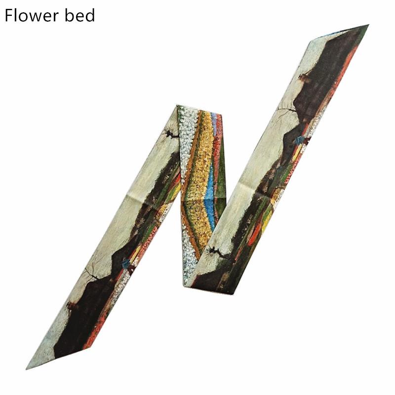 

Van Gogh Oil Painting Bag Scarves 2024 New Design Silk Scarf Women Skinny Scarves For Ladies Multi-function Head Scarf kerchief