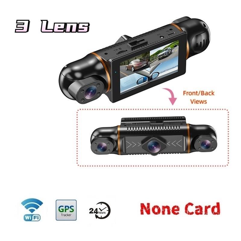 

4-канальный автомобильный видеорегистратор высокой четкости 1080P с возможностью подключения к мобильной сети WIFI, позиционированием GPS и круглосуточным мониторингом парковки 3 Lens+WIFI+GPS+24H чёрный