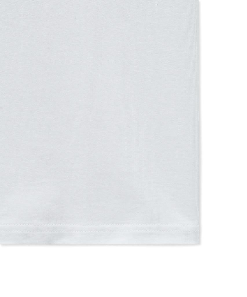 YALE 1701 Logo Applique Short Sleeve_White