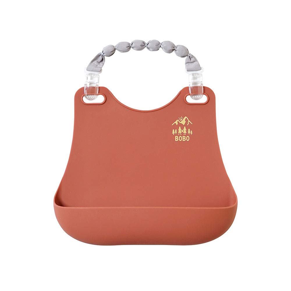 

10mois BOBO Silicone Bib Terracotta 20241001 -