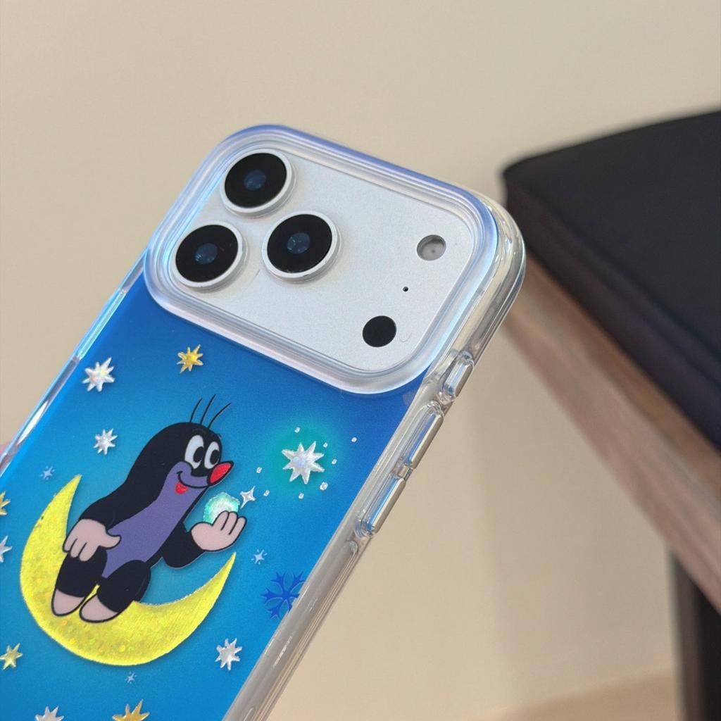 Moon Star Mole Suitable for iPhone16promax Apple 17pro Mobile Phone Case 15 Protective Case 13/14
