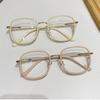 Women Fashionable Anti Fatigue Reading Glasses Large Frame Anti Blue Light Presbyopia Glasses High Definition Far Sight Eyewear