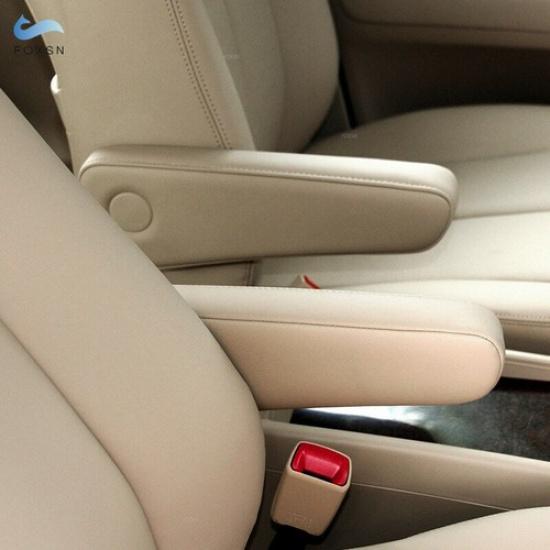 2x Beige Side Seat Armrest Handle Leather Cover For Toyota Previa Estima 06-16