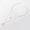 C148 Fashion Trend New Street Style Five-Pointed Star Full Diamond Moon Pendant Women's Multi-Layer Necklace